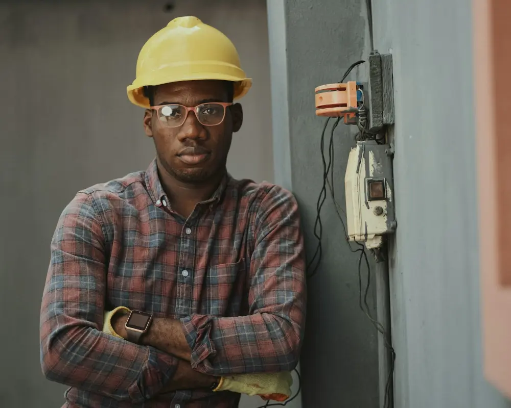 Local contractor reviewing a residential job site