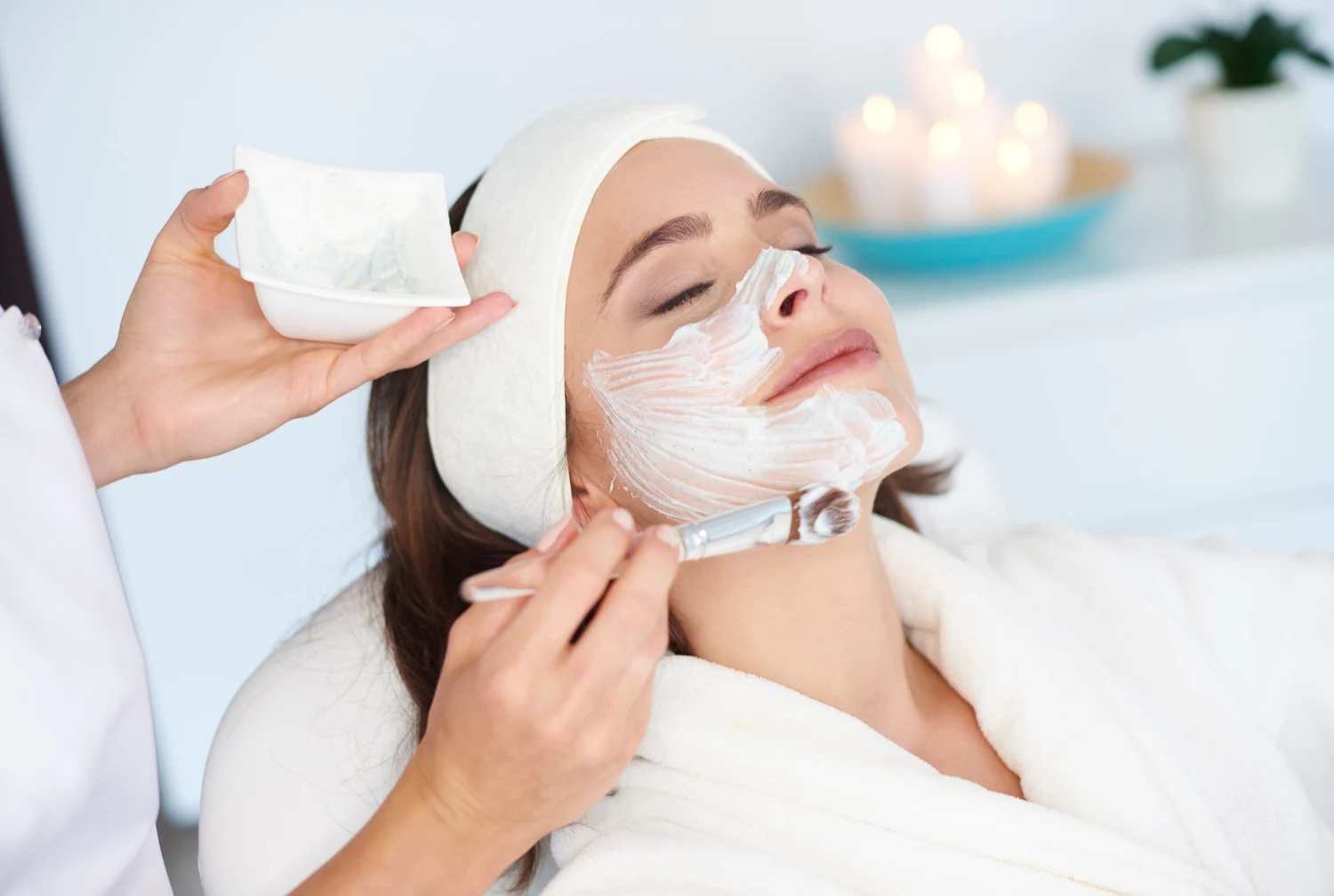 Med spa treatment room with clinical equipment